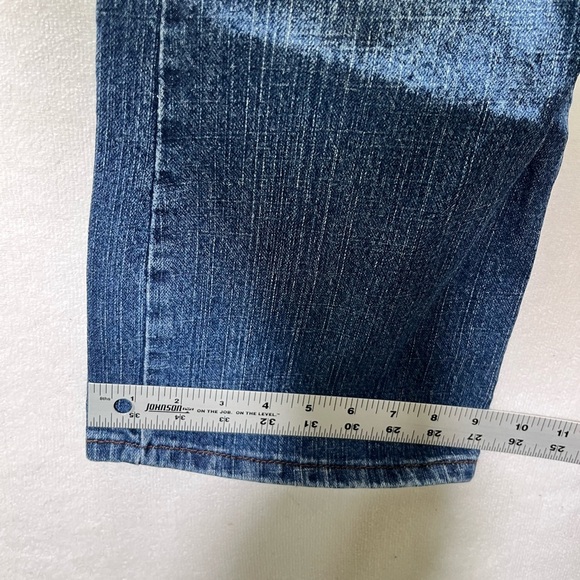 Levi’s 515 Bootcut Jeans Womens 12 S Short Blue Denim Stretch Pants Comfy 2556 - Picture 7 of 10